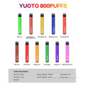Yuoto 800 Puff Bar Vape Pod Touzy Touch